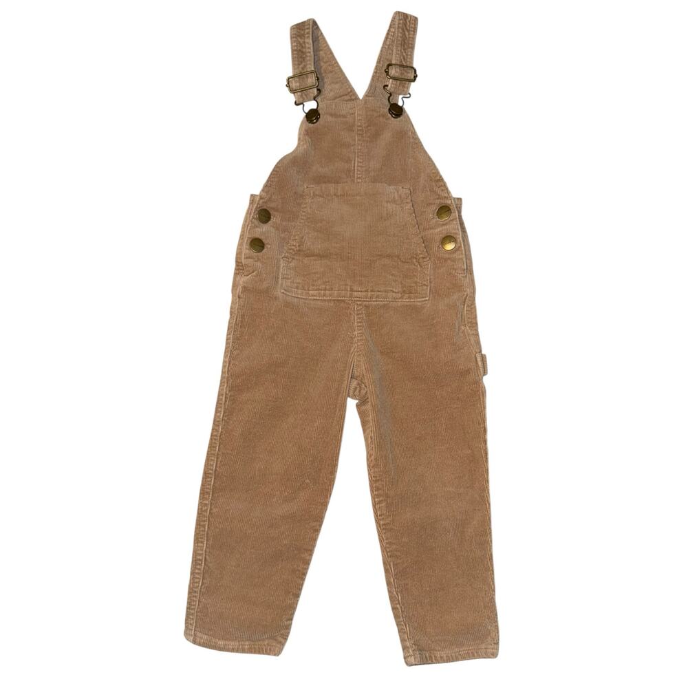 Goumi Corduroy Overalls Toddler 2/3T Carpenter‎ Natural Minimalist Tan Outdoors